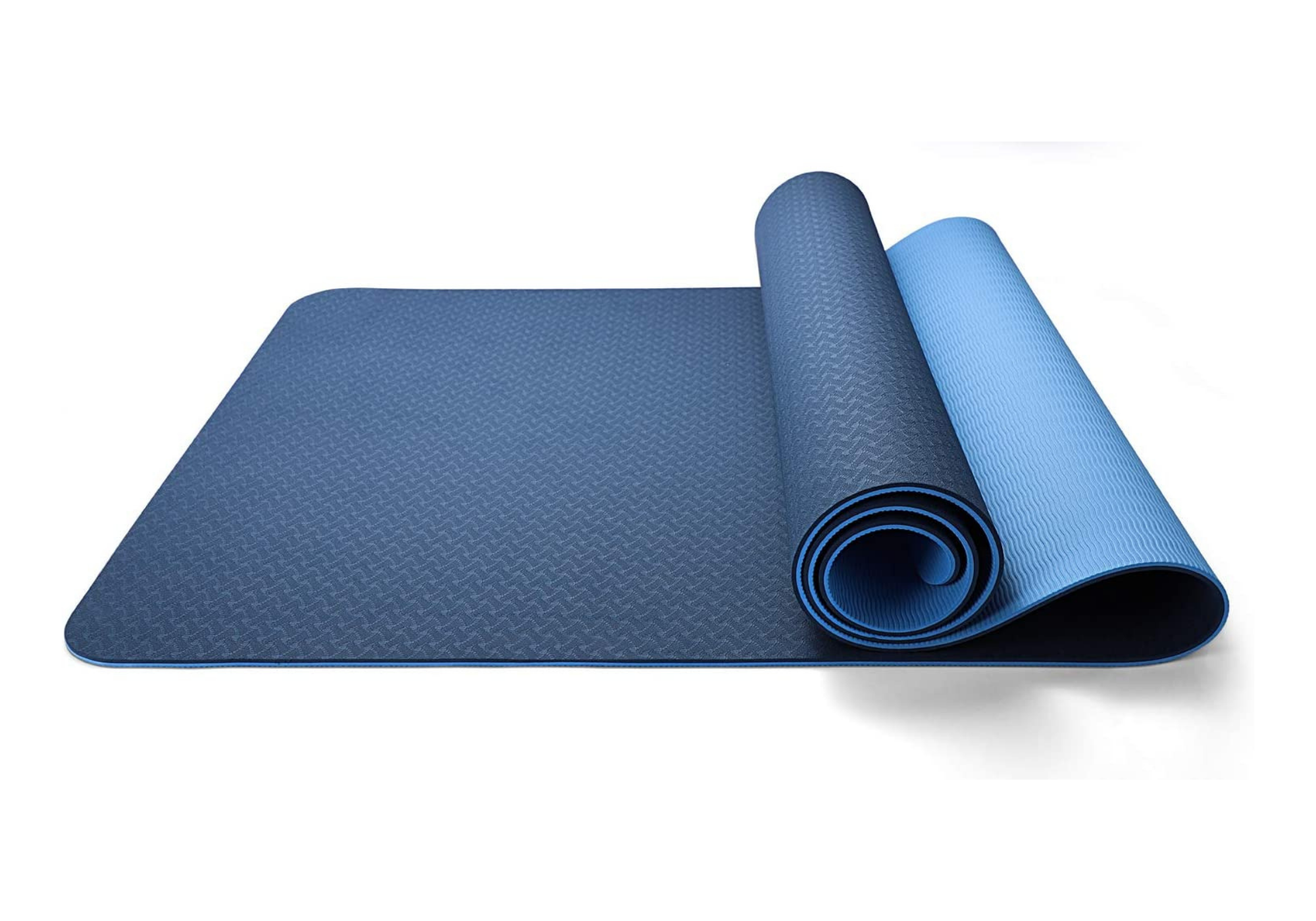 Yoga Mat with Carrying Strap Reversible Color