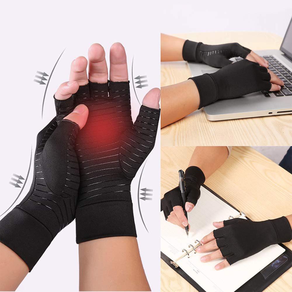 Compression Fingerless Gloves To Ease Pain - Inspire Uplift