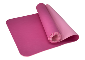 Yoga Mat with Carrying Strap Reversible Color