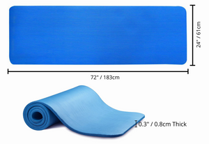 Thick Exercise Mat with Carrying Strap for Yoga and Pilates