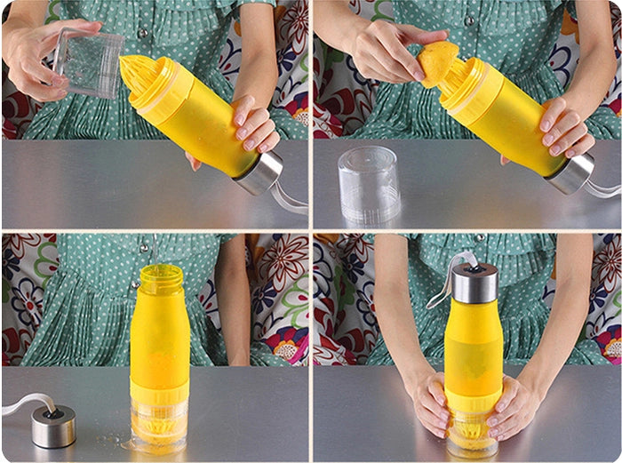 H2O Fruit Infuser Water Bottle Drink Outdoor Sport 20 oz