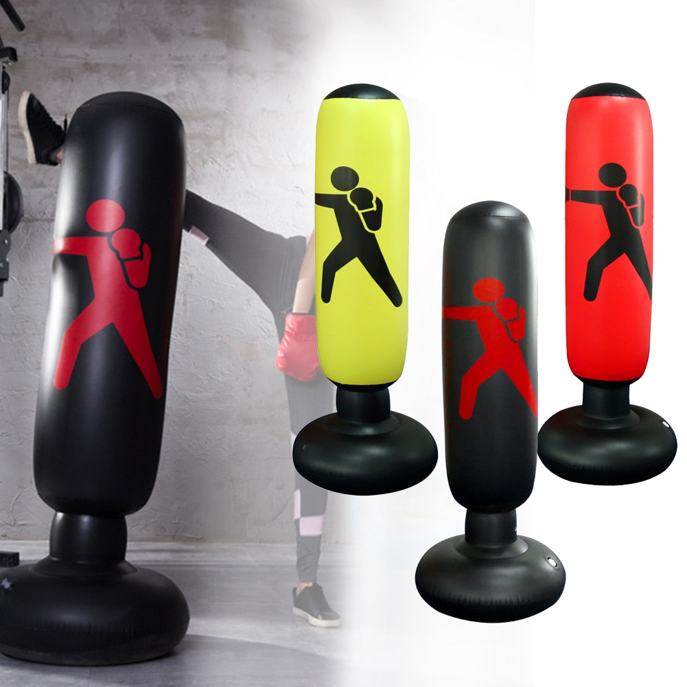 Inflatable Punching Bag With Air Pump