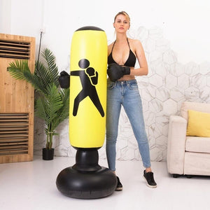 Inflatable Punching Bag With Air Pump